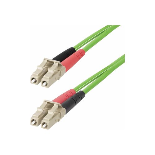 StarTech.com Câble Fibre Optique Multimode OM5 LC/LC UPC 15m, Câble LSZH - Cordon de raccordement - LC/UPC multimode (M) pour LC/UPC multimode (M) - 15 m - 2.9 mm - fibre optique - duplex - 50 /...