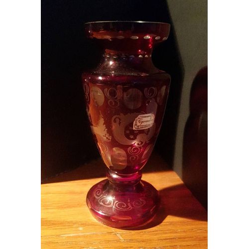Vase en cristal de Bohème