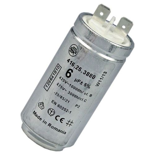 Condensateur 6mF d'origine Lave-linge (1256418102 FAURE ARTHUR MARTIN ELECTROLUX ELECTROLUX AEG)