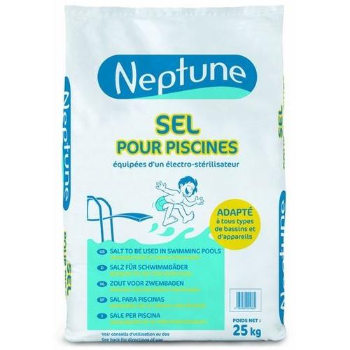Sel piscine en pastilles pour électrolyse Neptune - Sac de 25 kg