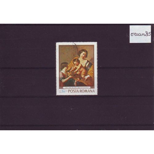 Roumanie 1968 : Série Artistique - Femme Avec Enfants De Jan Van Bylert