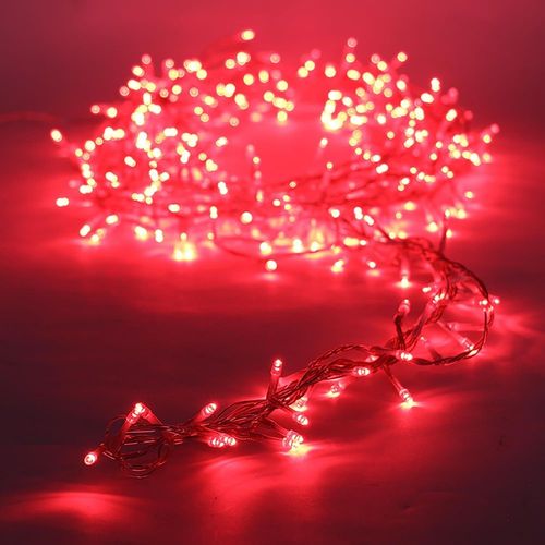 Guirlande clignotante 300 LEDS 15M -Coloris Rouge
