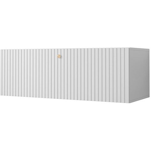 Meuble Tv Suspendu "Waldi Riflo" - 100 X 34 X 40 Cm - Blanc
