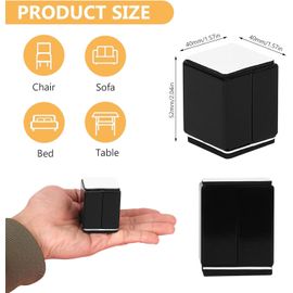 Lot De 4 Rehausseurs De Lit Et De Meubles Réglables, Pieds De Meubles Réglables Métal, Reglable Hauteur | Leroy Merlin