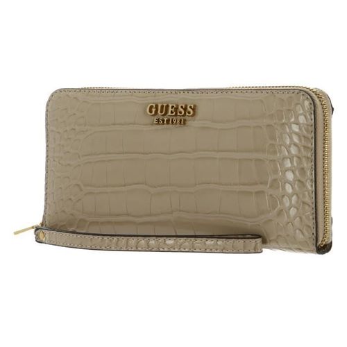 GUESS Laurel SLG Large Zip Around Wallet Taupe [241213] - porte-monnaie porte monnaie