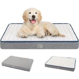 Panier Chien Réversible (Frais Et Chaud)Coussin Avec Couche Imperméable,Tapis Moyenne