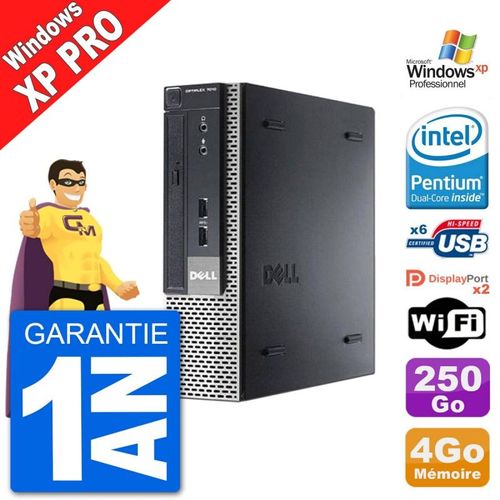 Ultra Mini PC Dell Optiplex 7010 USFF G630 RAM 4Go Disque Dur 250Go Windows XP