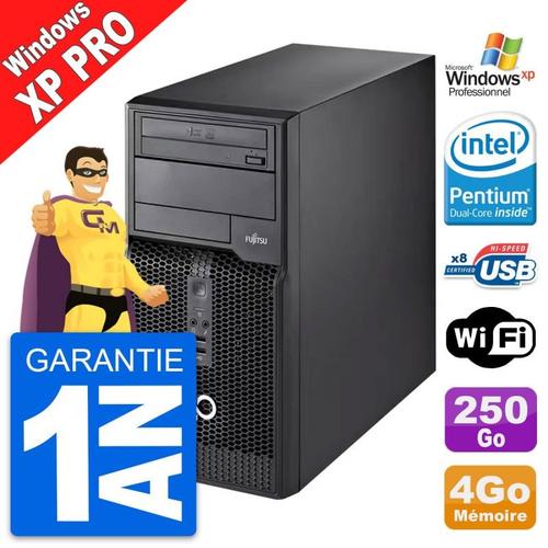 PC Tour Fujitsu Esprimo P510 MT Intel G2020 RAM 4Go Disque 250Go Windows XP Pro