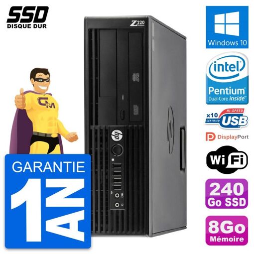 Unité Centrale Hp Pc compaq 6200 pro sff ecran 22 i5-2400 ram 8go