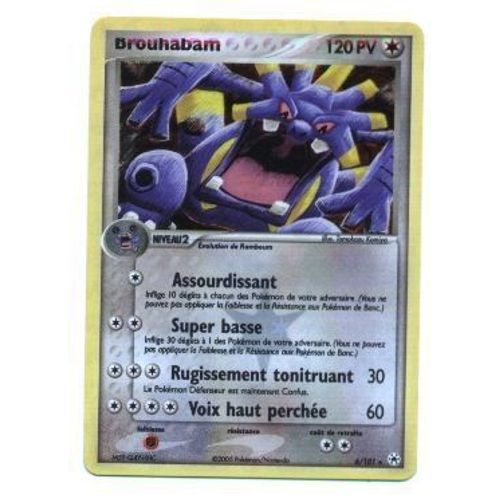 Pokemon Francaise Ex Legendes Oubliees Rare Holo Inv N° 6/101 Brouhabam 120 Pv