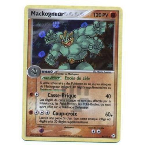 Pokemon Francaise Ex Legendes Oubliees Rare Holo Inv N° 9/101 Mackogneur 120 Pv