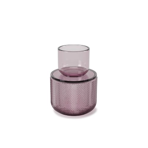 Pot en verre avec couvercle Allira violet