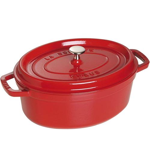 Cocotte Ovale Signature 40cm Cerise