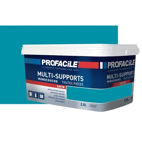 Peinture intérieure multi-supports, PROFACILE 2.5 litres Bleu Atoll