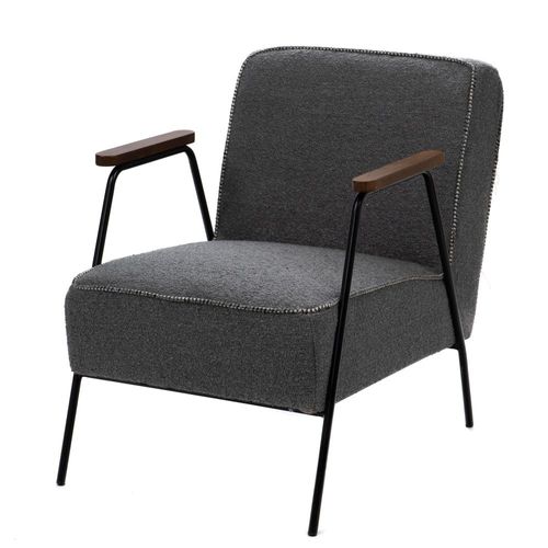 Fauteuil Huggy Uni Gris