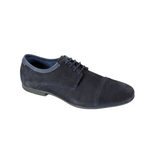 Derbies En Cuir Bleu