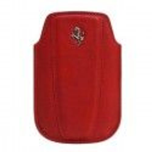 Etui Pouch Ferrari En Cuir Rouge Taille M