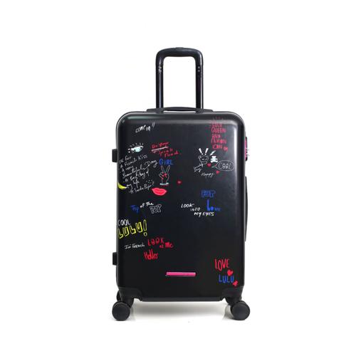 LULU CASTAGNETTE - Valise Cabine ABS/PC GRAFITI 4 Roues 55 cm