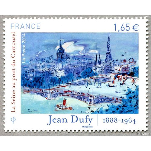 France 2014, Très Beau Timbre Neuf** Luxe Yvert 4885, Tableau De Georges Dufy, "La Seine Au Pont Du Carrousel".