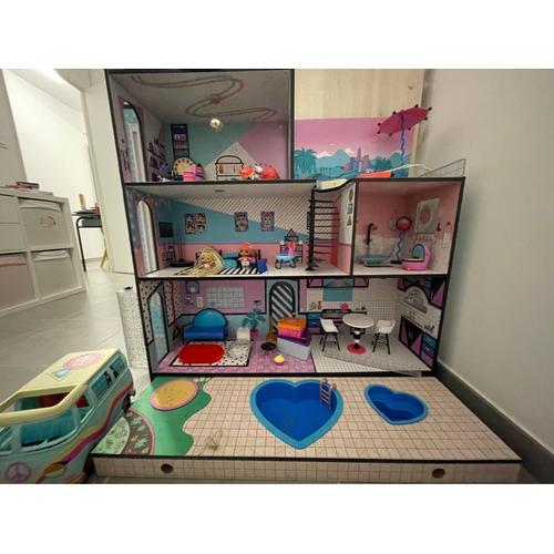 Vente grande maison de poupee Lol surprise Avec figurines et Camping Car en plus Rakuten