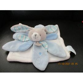 Ours petit chou doudou Bleu de Doudou et Compagnie, Doudous : Aubert