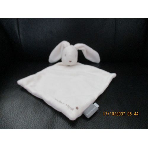 Doudou Plat Lapin Beige/Crème/Écru Sergent Major