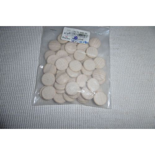 Rayher  Pastilles Rondes En Bois Bombées " Platines " 15mm Sachet De 50