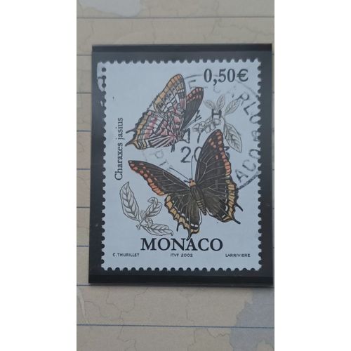 L276 -- Timbre Oblitéré Monaco N ° 2325 -- Année 20 -- Belle Oblitération -- " Série Courante : Papillons Et Oiseaux, Charaxes Jasius ".
