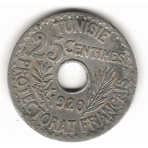 Vente 25 Centimes/ Tunisie 1920 Protectorat Français