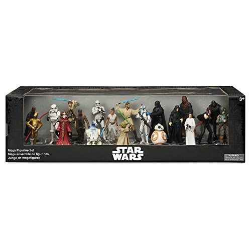 Disney / Méga Ensemble De 20 Figurines Star Wars Sculptés, Inclus: Luke Skywalker, Yoda, Obi-Wan Kenobi, Dark Vador, Bb-8.