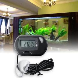 3Pcs LCD Thermomètre à l'eau Numérique pour Aquarium Fish Tank Reptile  Terrarium (Jaune) -Superma