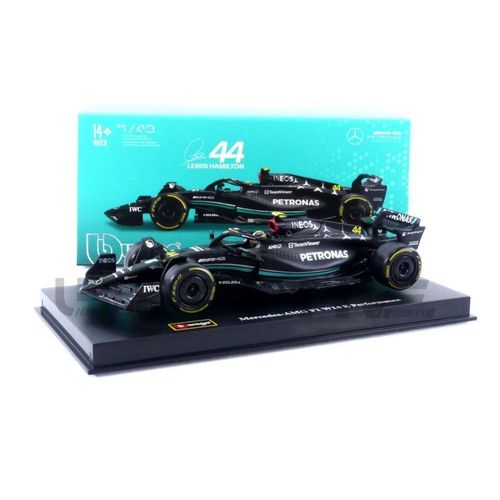 Bburago 1/43 38081h/44 Mercedes-Amg W14 - Season Car 2023 (L. Hamilton) Diecast Modelcar-Bburago