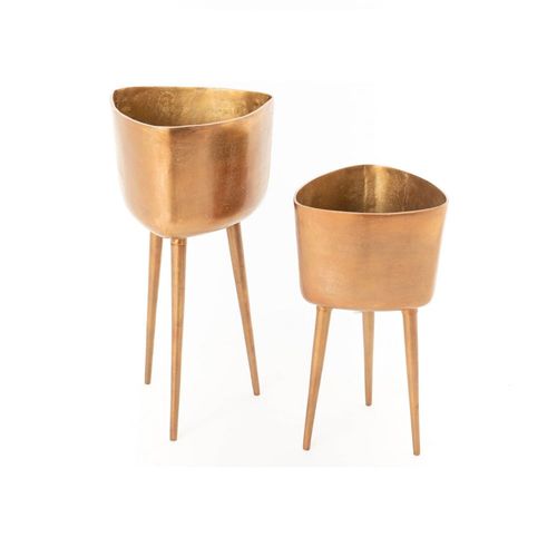 Duo De Portes Plantes Cuivre