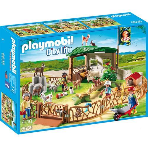 Playmobil City Life 6635 - Parc Animalier Avec Visiteurs