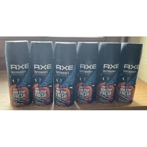 Lots De 6 Deodorant Axe Skateboard 150 Ml 