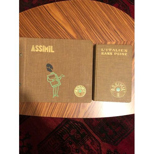 Méthode Assimil Langue Italienne Manuel Plus Disques Vinyles Édition 1965
