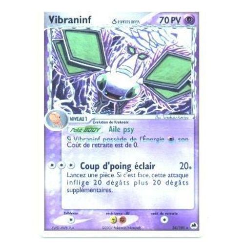 Pokemon Francaise Ex Ile Des Dragons Rare N° 24/101 Vibraninf