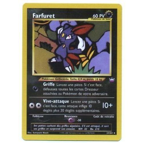 Pokemon Francaise Neo Révélation Édition 2 ( Ed 2 ) Rare N° 24/64 Farfuret