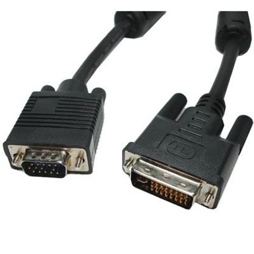 Câble VGA 15Pin mâle vers DVI 24+5Pin Mâle - 1.5m
