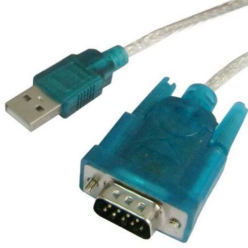 Câble USB vers RS232 9 Pin Male + RS232 9P Femelle vers DB25 25 Pin Male avec double chip