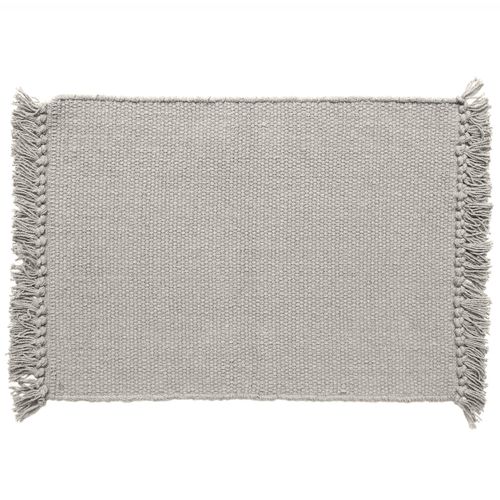 Lot De 2 Sets De Table À Franges 33x46 Cm Papeete Blanc Naturel