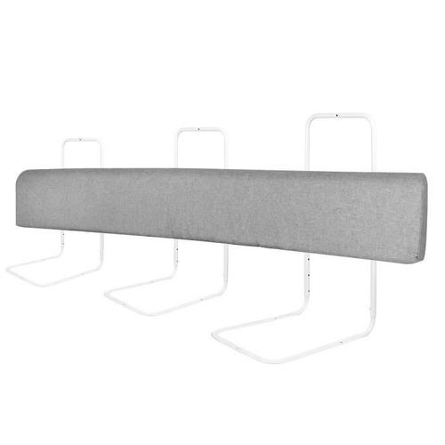 Aufun Protection Des Bords De Lit Pour Lit D'enfant, Portable Bed Rail, Pour Les Tout-Petits (180 Cm, Gris)