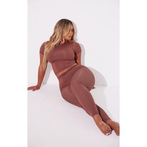 Shape Legging Stretch Chocolat Sans Coutures, M