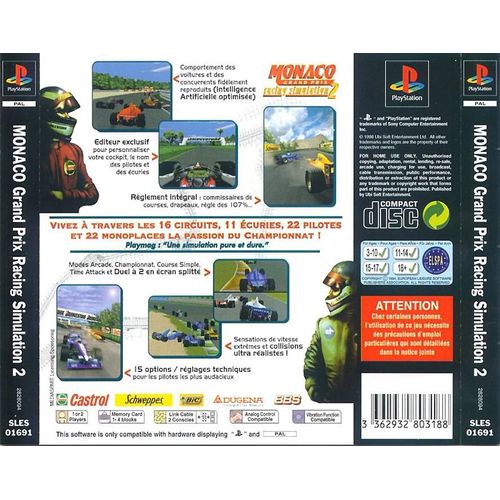 Monaco Grand Prix Racing Simulation 2 Ps1