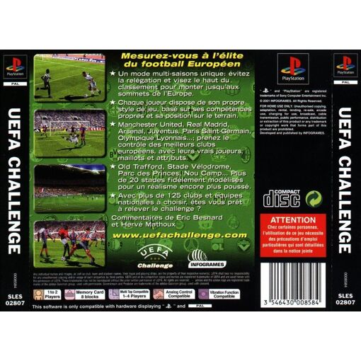 Jeu PS1 UEFA Challenge - Version Française - Bon état - PlayStation 1 Occasion