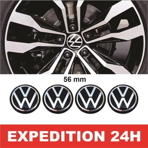 4x 56mm Vw Logo Jante Cache Moyeu Centre De Roue Emblème Pour Volkswagen #6n0 601 171