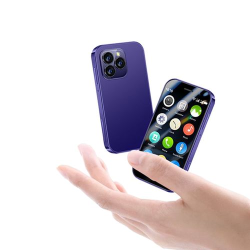 XS17 Pro Petit smartphone 3,0 pouces Android 9.0 RAM 2Go ROM 16Go 1000mAh Double SIM 3G telephone Violet
