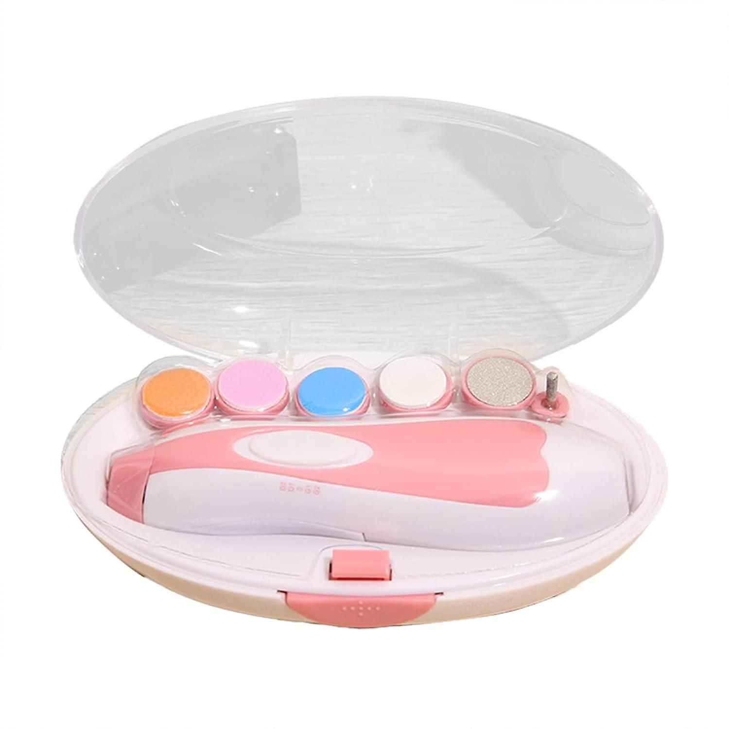 Coupe-Ongles ¿¿Lectrique Pour B¿¿B¿¿, Outil De Manucure Pour Nouveau-N¿¿, Peut ¿¿Tre Ouvert Pour Le Nettoyage Apr¿¿S Le Bain, Rose 