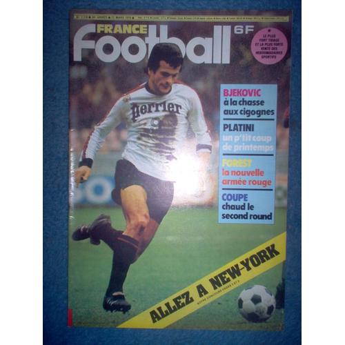 France Football N° 1718 : Bjekovic - Platini - Forest - La Nouvelle Armee Rouge - Coupe