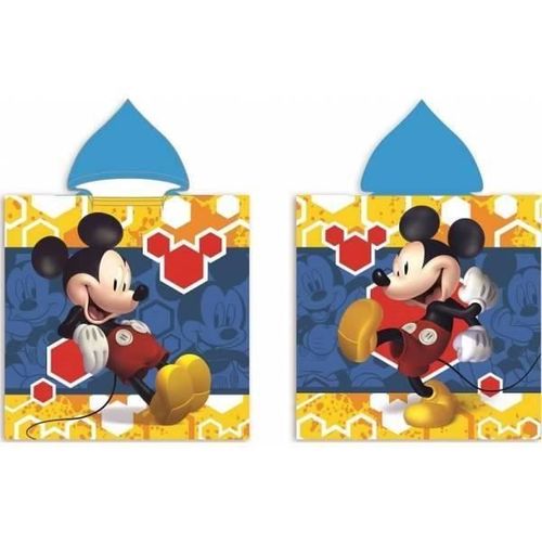 Mickey Disney - Poncho De Bain À Capuche 50 X 100 Cm